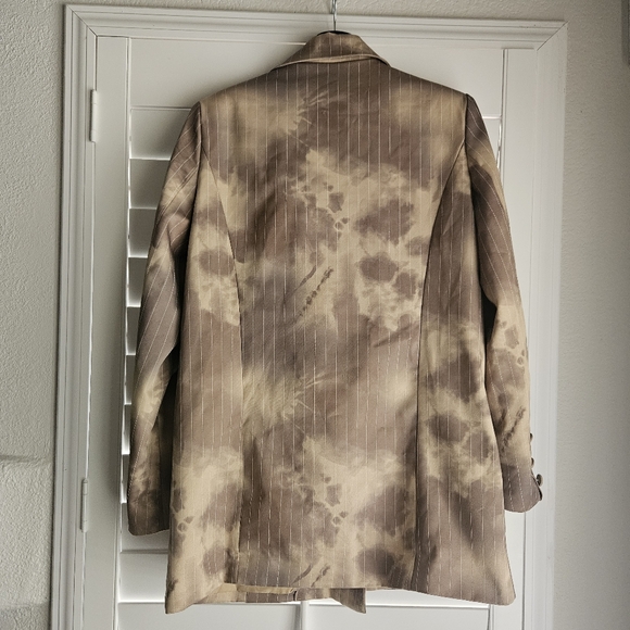 Bleached Pinstripe Blazer Dress - Picture 6 of 8